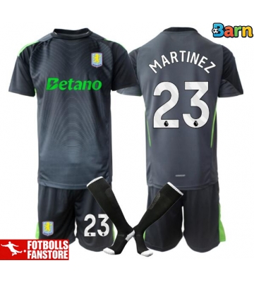 Aston Villa Emiliano Martinez #23 Målvakt Hemmatröja Barn 2025-26 Kortärmad (+ Korta byxor)
